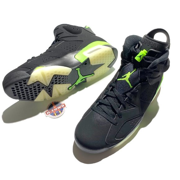 Air Jordan 6 Retro Electric Green Black CT8529-003 Men's size 10 - Picture 5 of 6